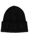 DSQUARED2 DSQUARED2 ICON EMBROIDERED KNITTED BEANIE