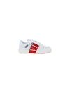 Valentino Garavani Vl7n Panelled Leather Sneakers In Bianco/rouge P-bia/ghiac/bia/bia/ro