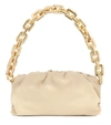 Bottega Veneta Neutral The Chain Pouch Leather Shoulder Bag In White