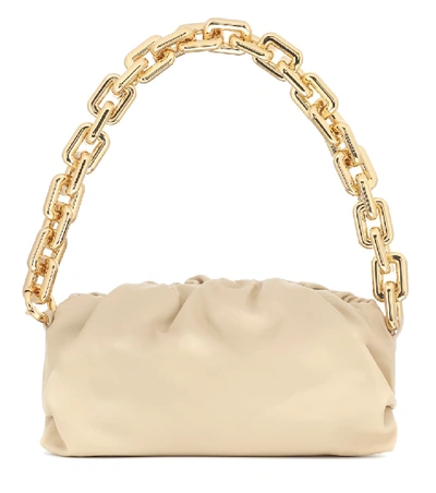 Bottega Veneta Neutral The Chain Pouch Leather Shoulder Bag In Beige