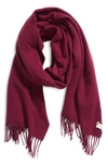 Rag & Bone Classic Wool Scarf In Purple