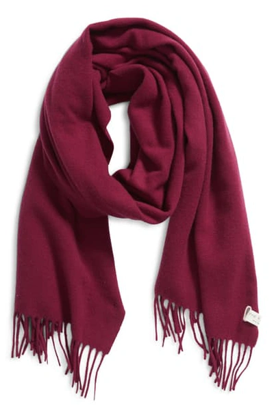 Rag & Bone Classic Wool Scarf In Purple