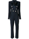 BALMAIN DOUBLE-BREASTED STRETCH JUMPSUIT