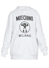 MOSCHINO DOUBLE QUESTION MARK HOODIE,11503112