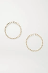 JACQUEMUS GOLD-TONE HOOP EARRINGS