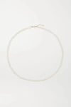 Mateo 14-karat Gold Pearl Choker In Gold