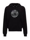 VERSACE VERSACE EMBROIDERED MEDUSA HOODIE