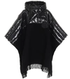 MONCLER DOWN AND WOOL PONCHO,P00486191