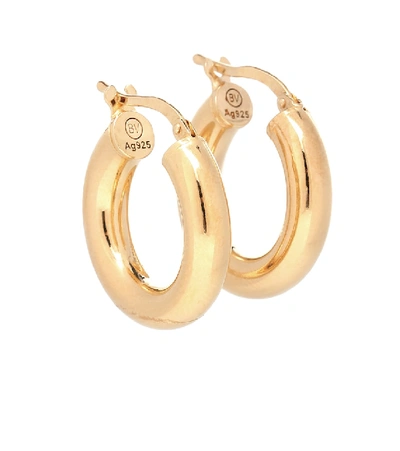 Bottega Veneta Polished Hoop Earrings In Gold
