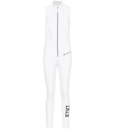 Jet Set Domina Shell All-in-one Ski Suit In Bright White