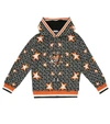 DOLCE & GABBANA PRINTED COTTON HOODIE,P00506087