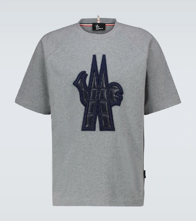 Moncler Maglia Logo T恤 In Grey