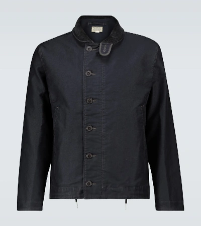 Rrl Jungle Cloth Deck Jacket In Blue