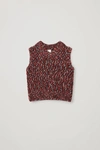 COS SPECKLED WOOL-MIX VEST,0905209001010