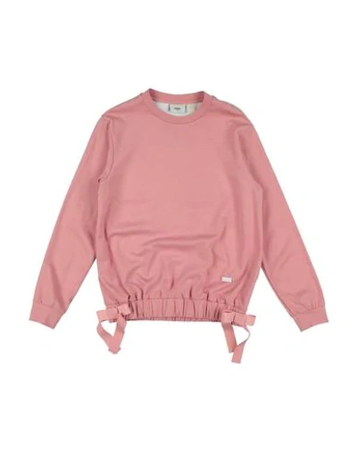 Fendi Kids' Sweatshirts In Pink