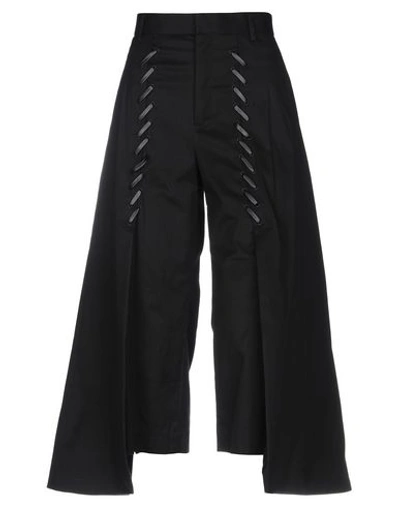 Noir Kei Ninomiya Woman Cropped Pants Black Size L Cotton, Polyurethane