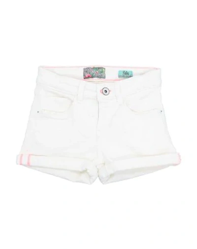 Vingino Kids' Denim Shorts In White