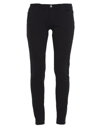 Emporio Armani Denim Pants In Black