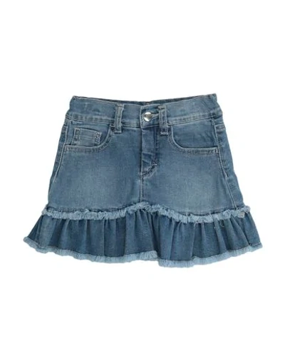 Piccola Ludo Denim Skirt In Blue