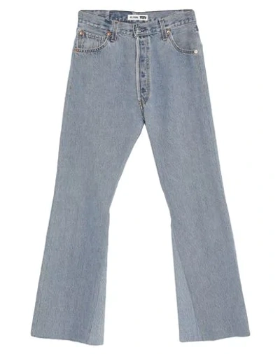 Re/done With Levi's Denim Pants In Blue