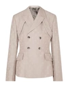 GMBH GMBH WOMAN BLAZER BEIGE SIZE 10 WOOL, POLYESTER,49585344AP 2