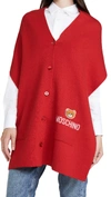 MOSCHINO SCARF VEST WITH BUTTONS AND POCKETS