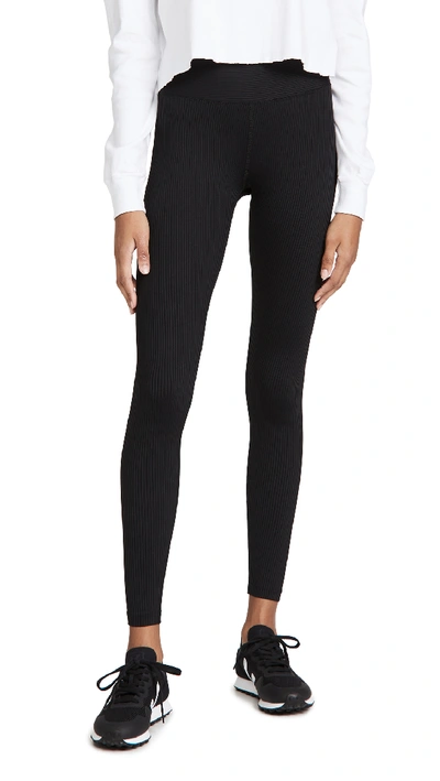 Year Of Ours Veronica Ribbed Stretch Leggings In Black