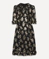 THE VAMPIRE'S WIFE THE CATE FLORAL-JACQUARD RUFFLED MIDI-DRESS,000710341