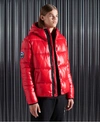 SUPERDRY MEN'S HIGH SHINE PADDED JACKET RED / ROUGE RED - SIZE: XXL,1020202000372WA7004
