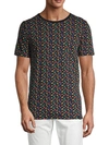 SCOTCH & SODA HAT-PRINT COTTON TEE,0400012794813