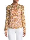 DIANE VON FURSTENBERG TIGER LILY-PRINT SILK SHIRT,0400012924713