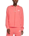 Nike Sportswear Gym Vintage Women's Full-zip Hoodie In Magic Ember,sail