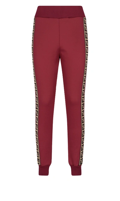 Fendi Trousers In Red