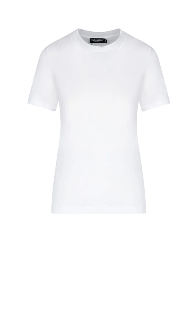 Dolce & Gabbana Short Sleeve T-shirt In White