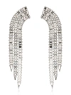 GUCCI SILVER-TONE CRYSTAL-EMBELLISHED EARRINGS