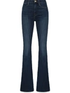 FRAME MID-RISE FLARED JEANS