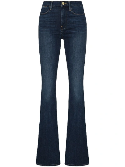 FRAME MID-RISE FLARED JEANS