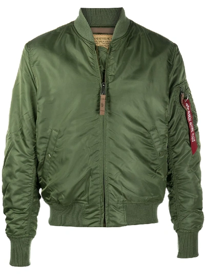 ALPHA INDUSTRIES MA-1 RIB-TRIMMED BOMBER JACKET