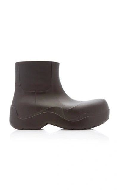 Bottega Veneta Bv Puddle Biodegradable-rubber Ankle Boots In Brown