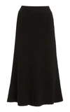 Bottega Veneta Brown Rib Distorted Mid-length Skirt In Brown