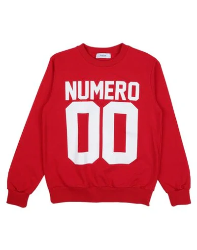 Numero 00 Kids' Sweatshirts In Red