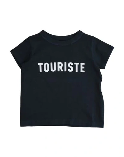 Touriste Babies' T-shirts In Dark Blue