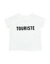 Touriste Kids' T-shirts In White