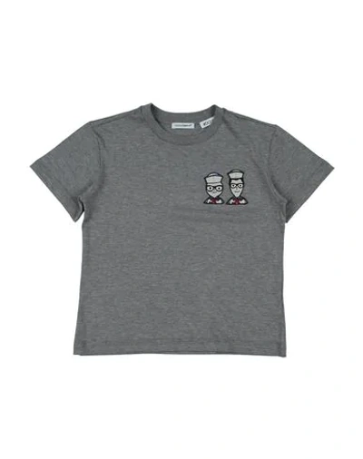 Dolce & Gabbana Kids' T-shirts In Grey