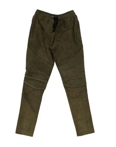 Balmain Kids' Casual Pants In Military Green