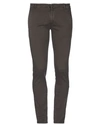 Grey Daniele Alessandrini Casual Pants In Dark Brown