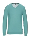 Hugo Boss Sweaters In Light Green
