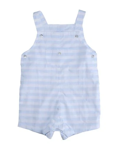 Laranjinha Baby Overalls In Sky Blue