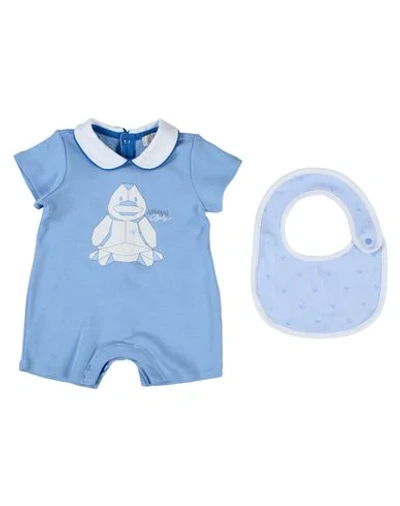 Armani Junior Romper In Sky Blue