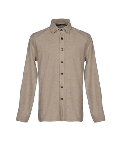 The Silted Company Solid Color Shirt In Dove Grey